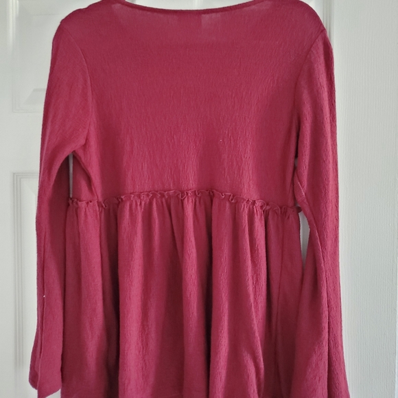 Isabel Maroon Maternity Blouse by Ingrid & Isabel - Picture 3 of 3